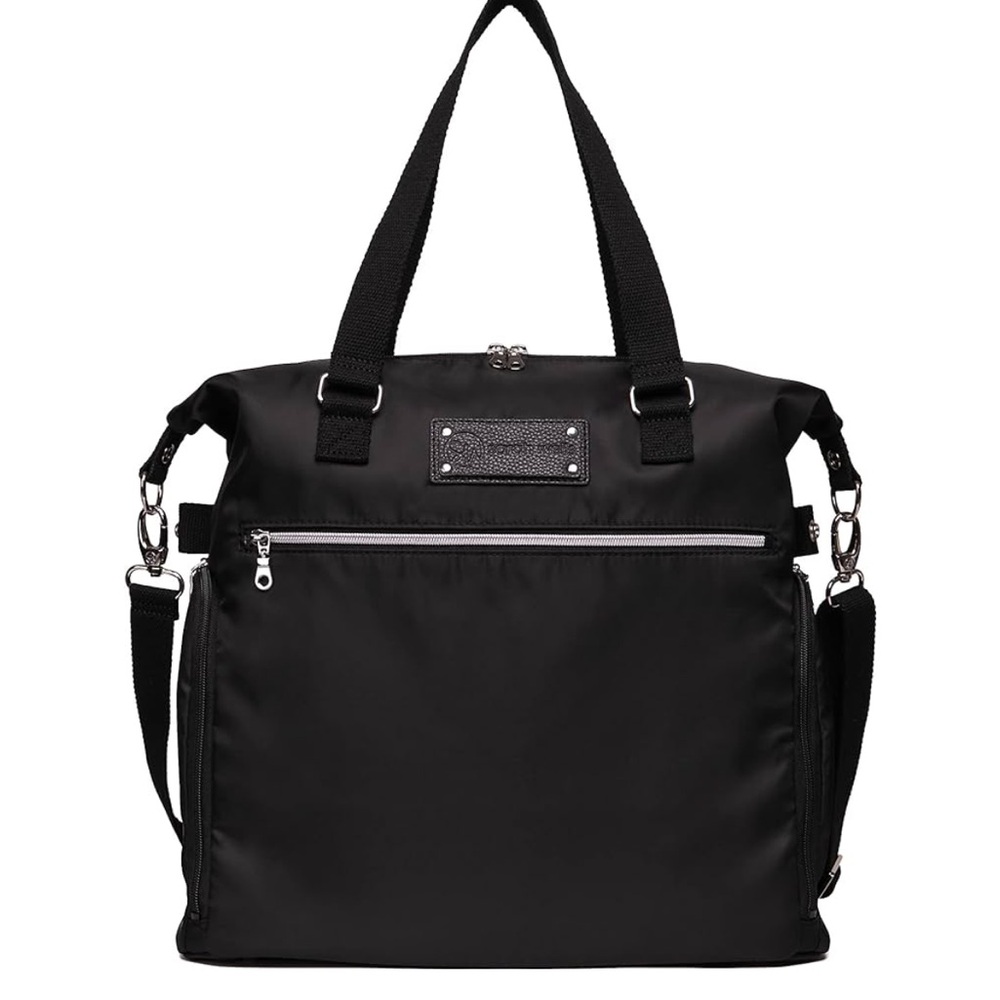 Sarah Wells Lizzy Breast Pump Bag - Insulated Cooler Pocket (Black)